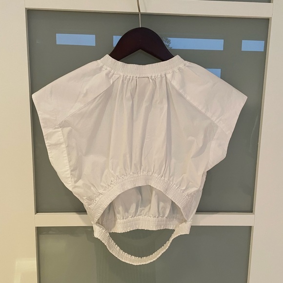 H&M White Cropped Top, Small - Picture 3 of 4